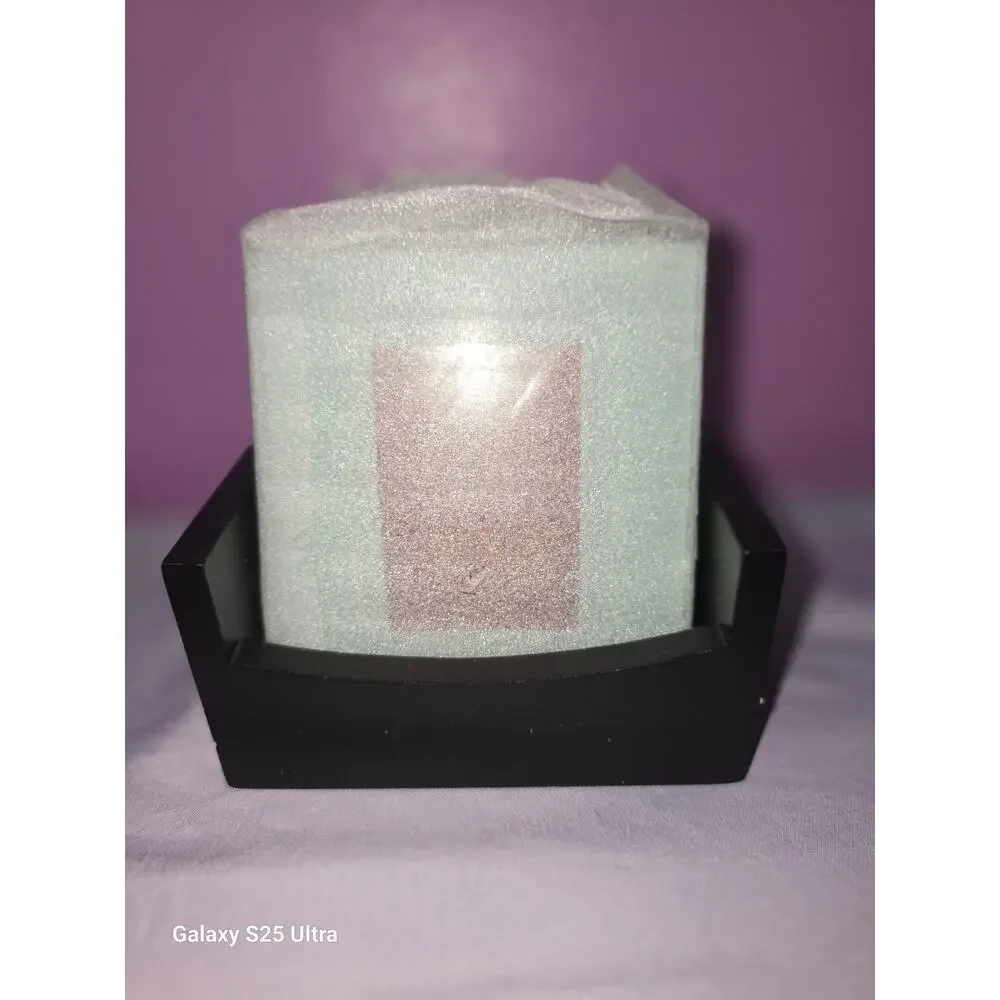 Glass photo coasters with wood holder Sarah Peyton Home set of 4